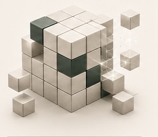 Assembled cubes symbol